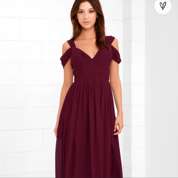 Lulus Dresses & Skirts - Lulus burgundy bridesmaid dress